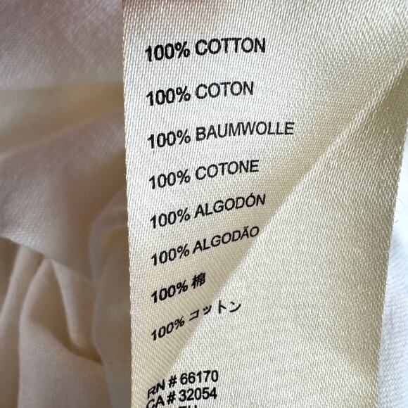 Anthropologie Womens Arabella Eyelet Top Size XL 100% Cotton Floral Lace White - Picture 6 of 8